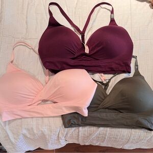 Women's Intimates Set - 
Burgundy, Pink, and Olive